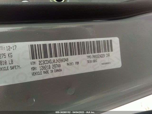 Dodge Charger R/t Scat Pack 2018 2C3CDXGJ0JH200340 Image 9