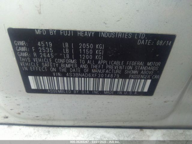4S3BNAD6XF3014879 Subaru Legacy 2.5i Premium