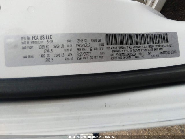 Dodge Grand Caravan Sxt 2018 2C4RDGCG1JR325924 Image 10