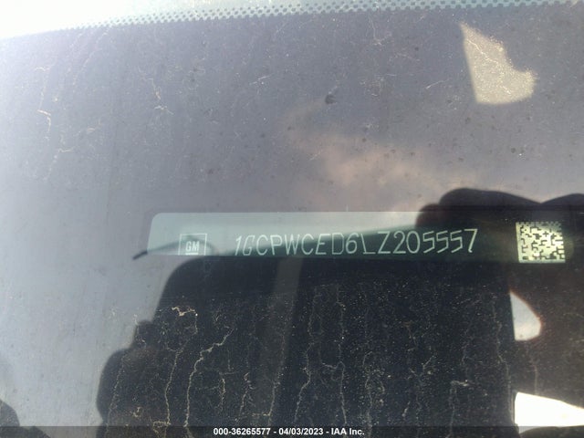 2020 CHEVROLET SILVERADO 1500 LT VIN: 1GCPWCED6LZ205557