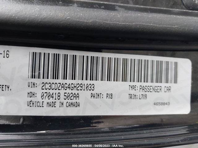 Dodge Challenger Sxt 2016 2C3CDZAG4GH291033 Image 10