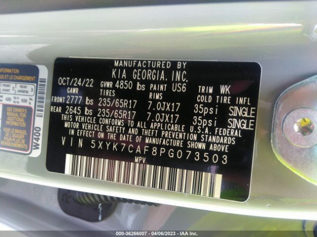 5XYK7CAF8PG073503 KIA Sportage X-pro