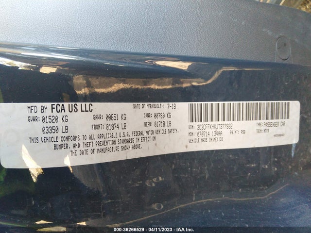 Fiat 500 POP 2018 3C3CFFKHXJT377932 Image 9