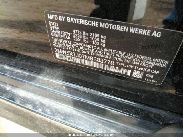 3MW5R7J07M8B83778 BMW 3 Series 330i Xdrive