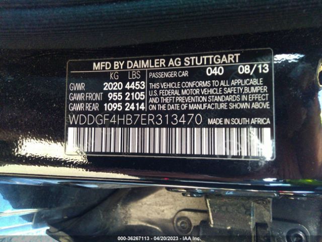WDDGF4HB7ER313470 Mercedes-Benz C-class C 250