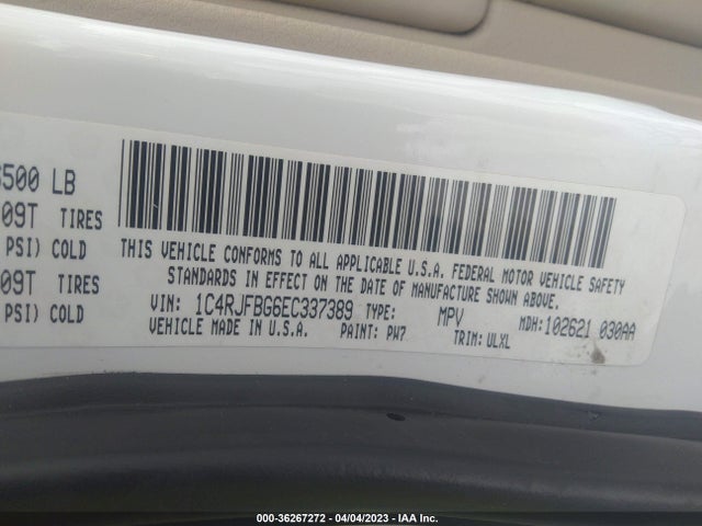Jeep Grand Cherokee Limited 2014 1C4RJFBG6EC337389 Image 9