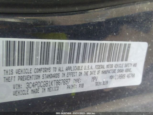 3C4PDCGB1KT867697 Dodge Journey Crossroad