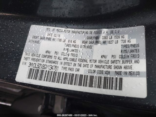 3MYDLBZV8GY134761 Scion IA