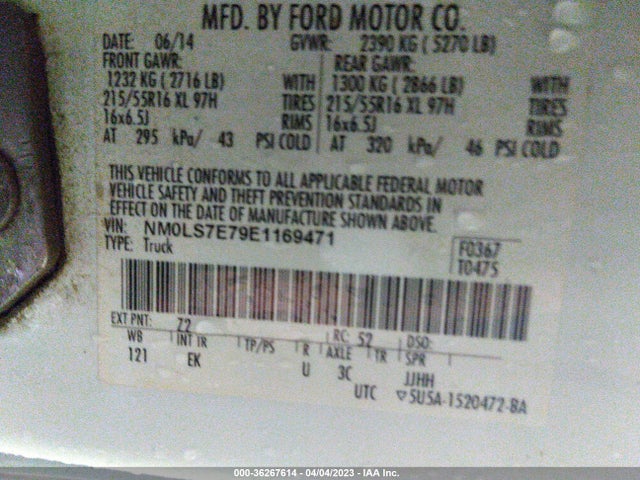 Ford Transit Connect Xl 2014 NM0LS7E79E1169471 Image 11