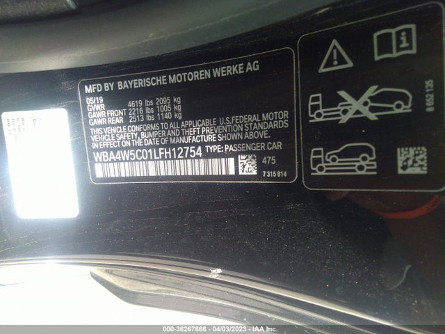 2020 BMW 4 Series, VIN: WBA4W5C01LFH12754