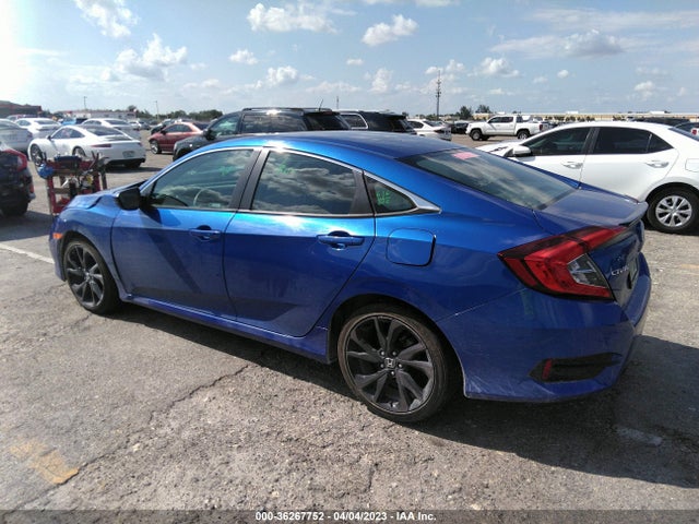 2020 HONDA CIVIC SEDAN SPORT VIN: 2HGFC2F83LH596250