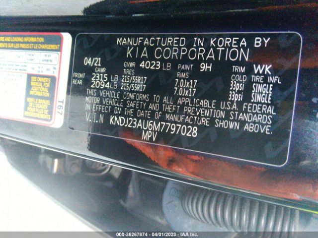 KNDJ23AU6M7797028 KIA SOUL S