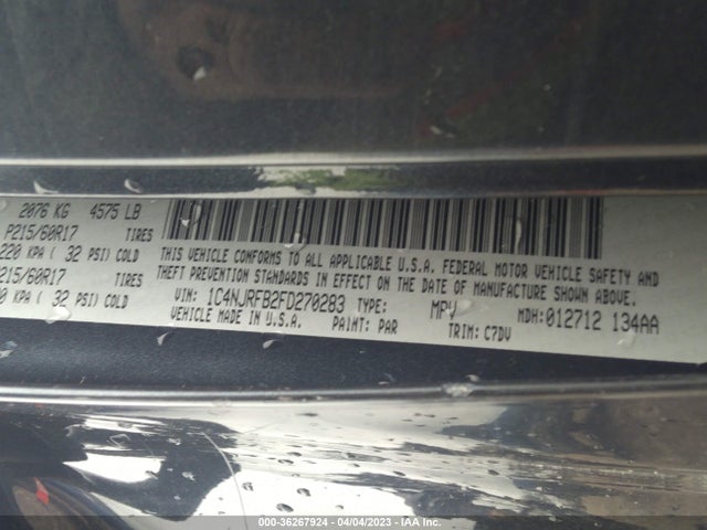 1C4NJRFB2FD270283 Jeep Patriot Latitude