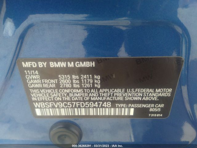 WBSFV9C57FD594748 BMW M5