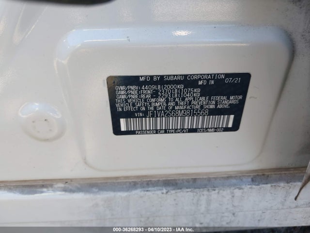 2021 Subaru WRX, VIN: JF1VA2S68M9815568