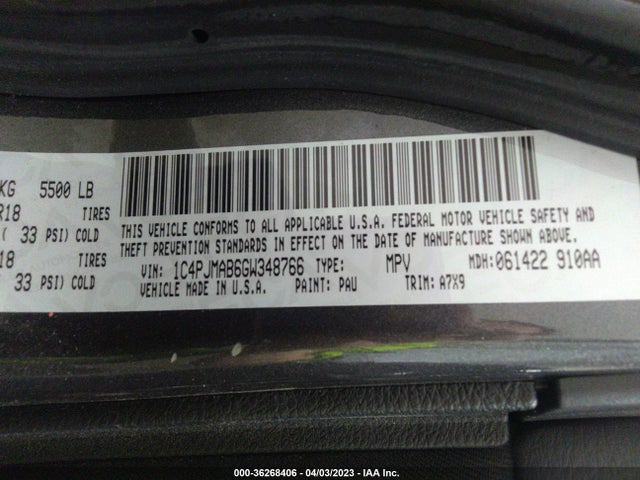 Jeep Cherokee Altitude 2016 1C4PJMAB6GW348766 Image 11