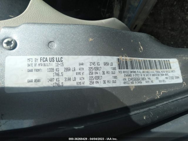 2C4RDGBG9GR130874 Dodge Grand Caravan American Value Pkg