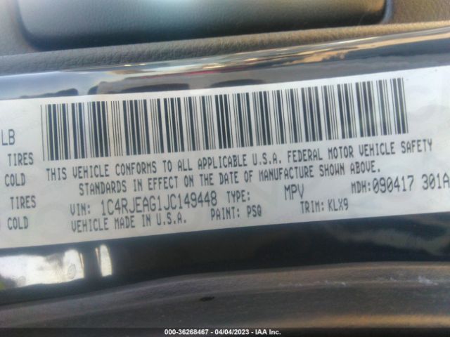 1C4RJEAG1JC149448 Jeep Grand Cherokee Altitude