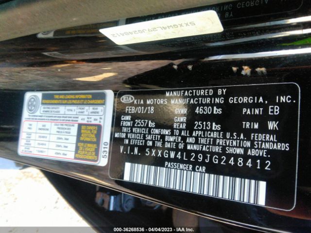 5XXGW4L29JG248412 KIA OPTIMA SX