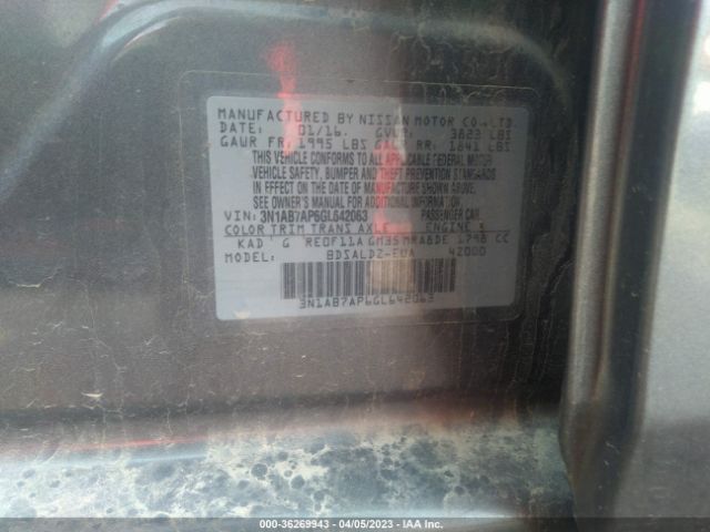 3N1AB7AP6GL642063 Nissan SENTRA SV