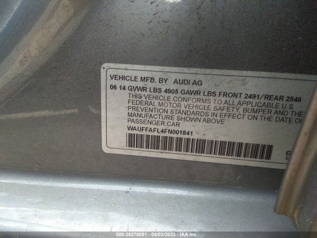 Audi A4 Premium Plus 2015 WAUFFAFL4FN001841 Image 9