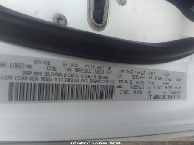 2015 RAM 1500 BIG HORN VIN: 1C6RR6TT2FS553596