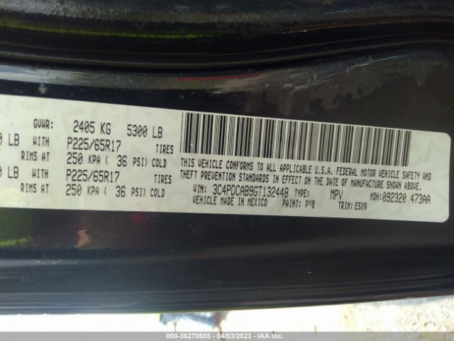 3C4PDCAB9GT132448 Dodge JOURNEY SE