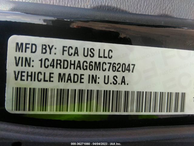 1C4RDHAG6MC762047 Dodge Durango Sxt Plus