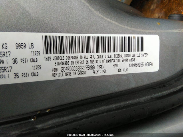 Dodge Grand Caravan Sxt 30th Anniversary 2014 2C4RDGCG8ER375080 Image 11