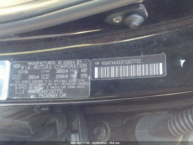 KNAFX4A61F5307752 KIA FORTE LX