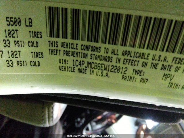 1C4PJMCB6EW122012 Jeep Cherokee Latitude