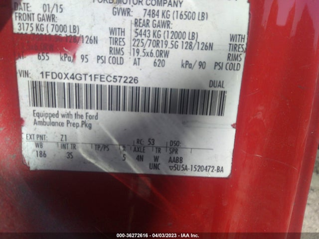 2015 Ford F-450, VIN: 1FD0X4GT1FEC57226