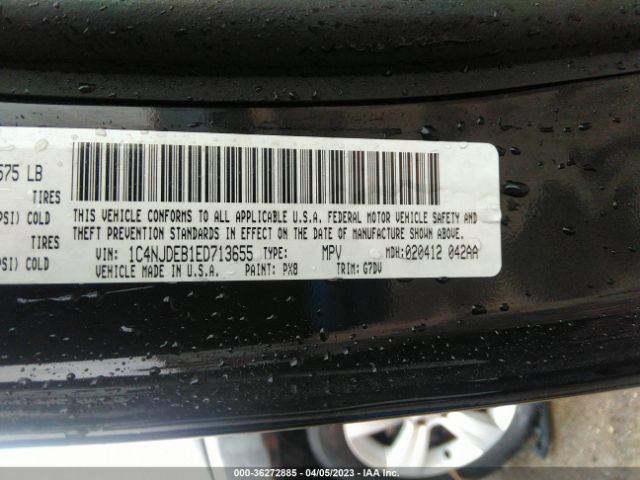 1C4NJDEB1ED713655 Jeep Compass Latitude