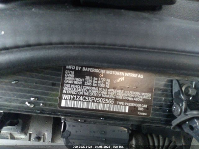 WBY1Z4C5XFV502565 BMW I3