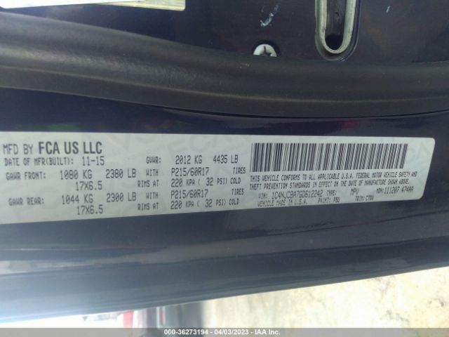 1C4NJCBA7GD612242 Jeep Compass Sport