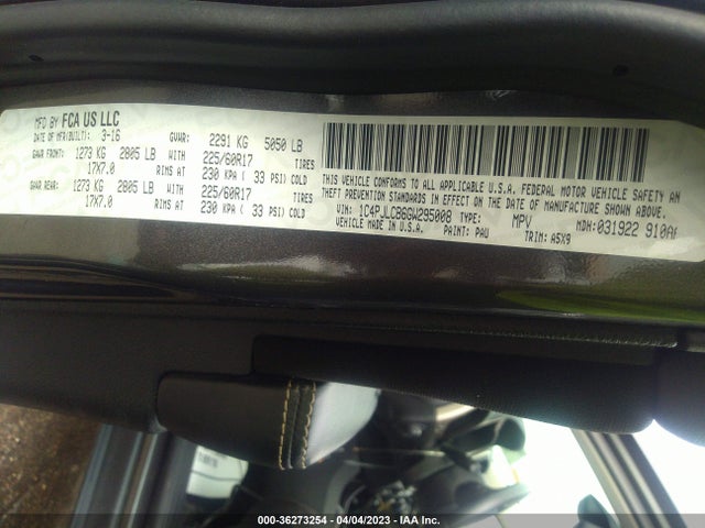 1C4PJLCB6GW295008 Jeep Cherokee Latitude