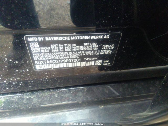 5UXTA6C07P9P97201 BMW X5 Xdrive45e