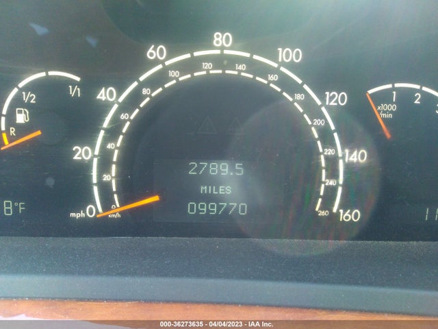 2000 MERCEDES-BENZ S CLASS VIN: WDBNG70J1YA089956