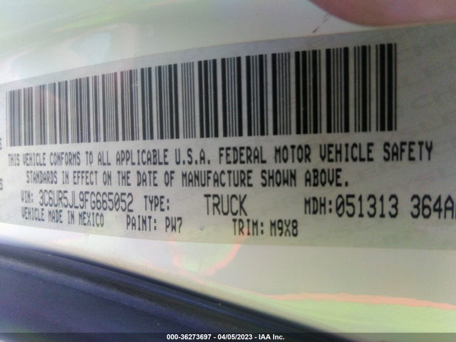 3C6UR5JL9FG665052 RAM 2500 Big Horn