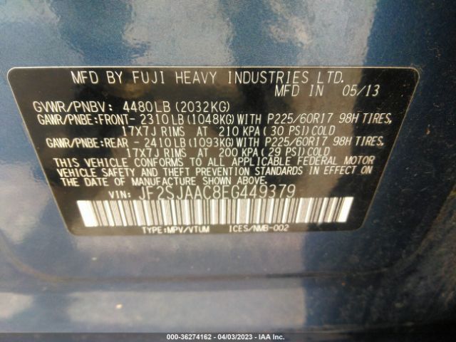 JF2SJAAC8EG449379 Subaru Forester 2.5i