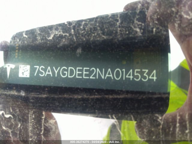 7SAYGDEE2NA014534 Tesla Model Y Long Range