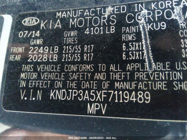 KNDJP3A5XF7119489 KIA SOUL +