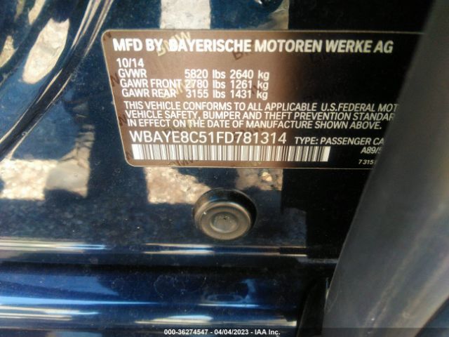 WBAYE8C51FD781314 BMW 7 Series 750li/alpina B7
