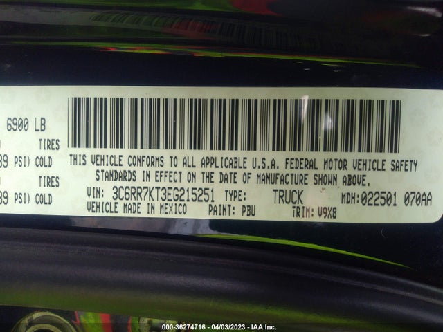 RAM 1500 Express 2014 3C6RR7KT3EG215251 Image 11