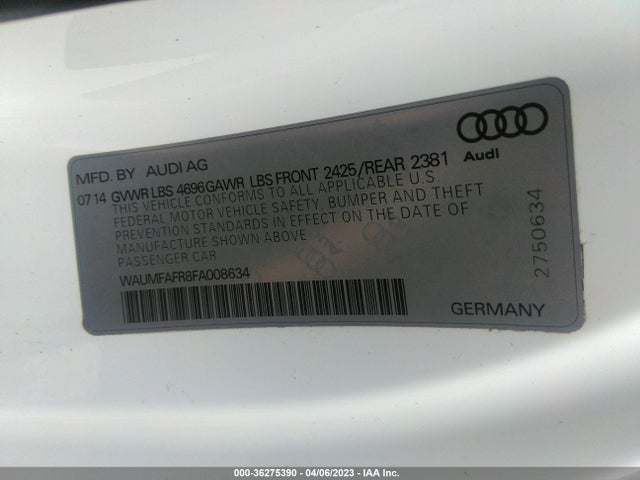 WAUMFAFR8FA008634 Audi A5 Premium Plus