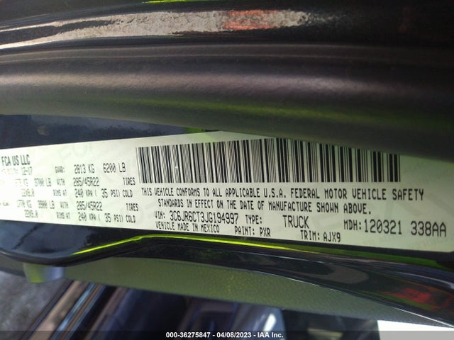 RAM 1500 Sport 2018 3C6JR6CT3JG194997 Image 11