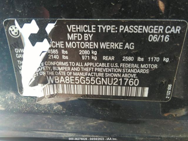 WBA8E5G55GNU21760 BMW 3 Series 320i Xdrive