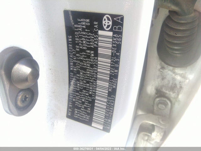 Toyota Corolla L/le/xle/se 2017 5YFBURHE7HP687304 Image 10