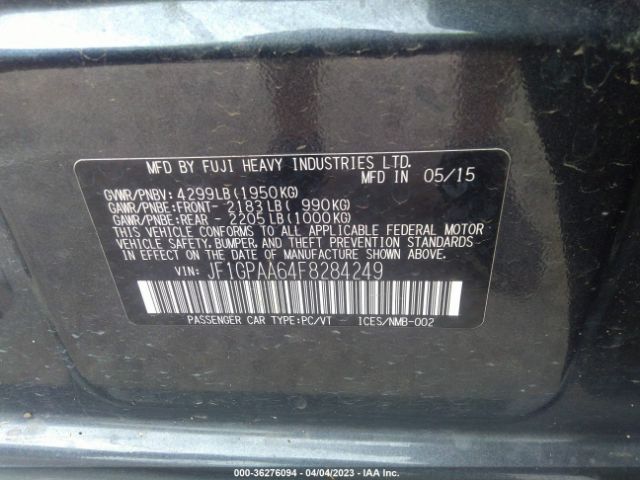 JF1GPAA64F8284249 Subaru Impreza Wagon 2.0i