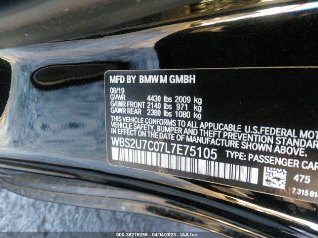 WBS2U7C07L7E75105 BMW M2 Competition